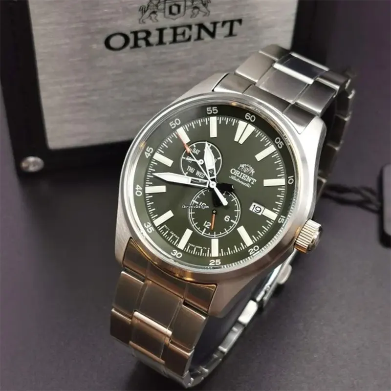 Orient Defender II Automatic Green Dial Watch For Men's  | RA-AK0402E10B